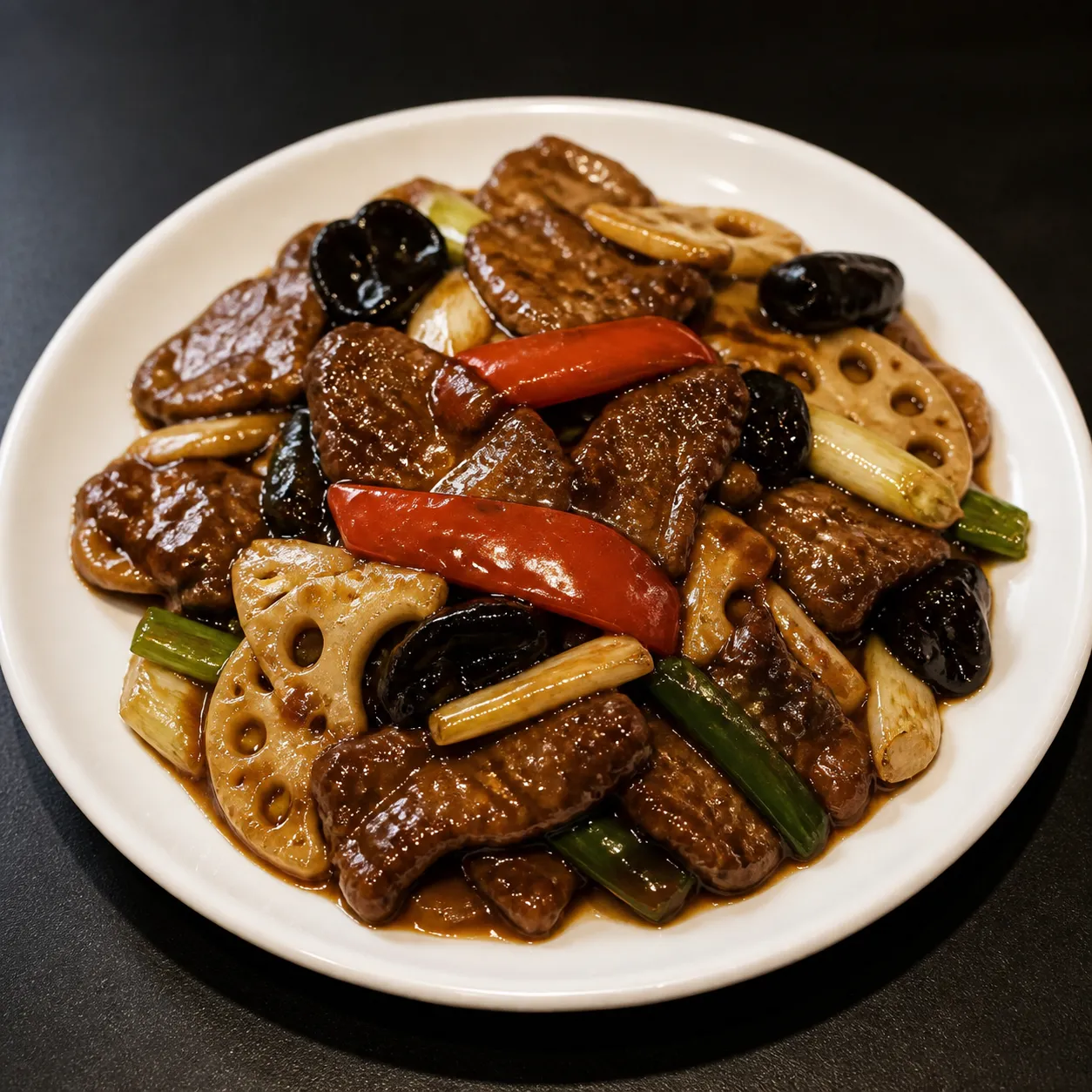 牛肉のオイスターソース炒め